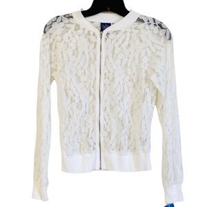 Disney Beauty & the Beast Rose Lace Jacket XS NWT